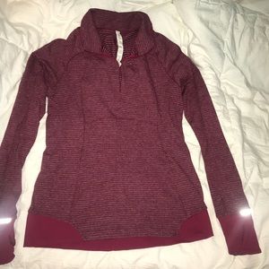 Lululemon athletica raspberry quarter zip